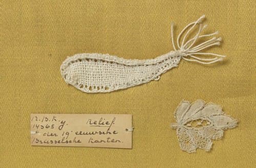 Staal kloskant met grove draad als voorbeeld van een 'rib' (19e eeuw) by anonymous