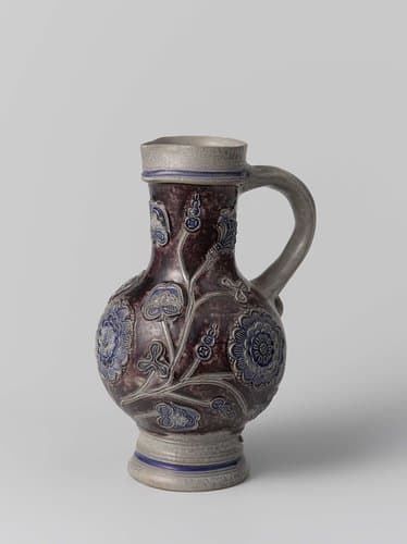 Jug with floral scrolls by anonymous
