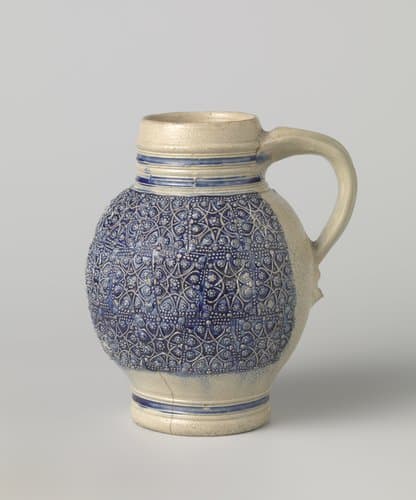Jug with floral scrolls by anonymous