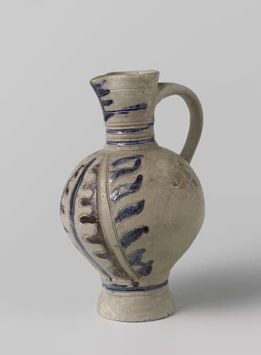Jug with foliate scrolls by anonymous