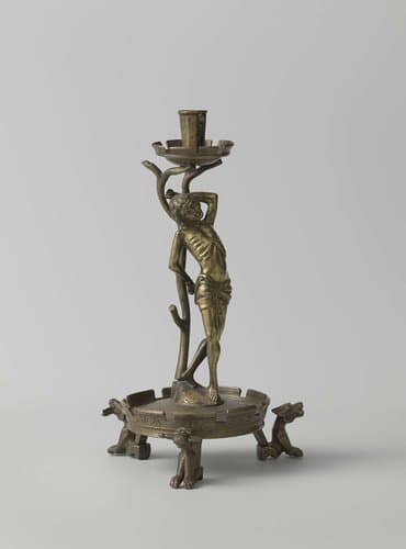Kandelaar met de heilige Sebastiaan by anonymous