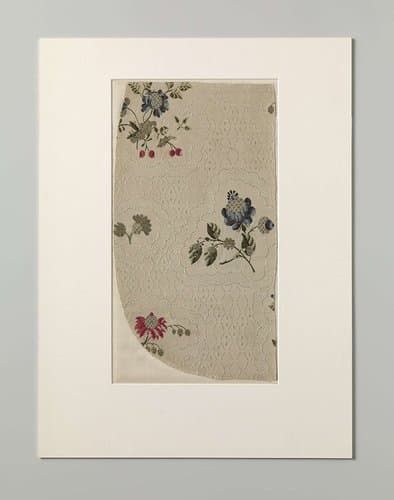 Fragment gebrocheerde zijde by anonymous