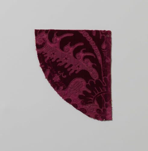 Fragment rode zijdefluweel en satijn by anonymous
