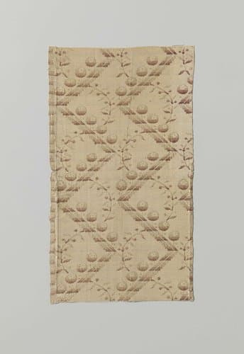 Fragment veelkleurig zijdeweefsel by anonymous