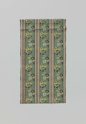 Fragment veelkleurige zijden droguet liseré by anonymous