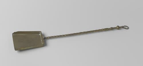 Haardschop met getordeerde steel by anonymous