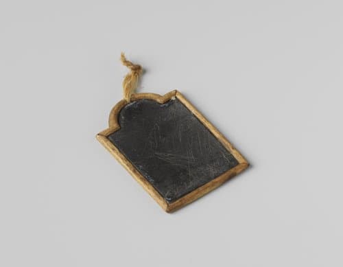 Leibord met houten rand by anonymous