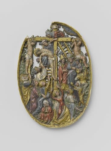Reliëf met de kruisafneming by anonymous