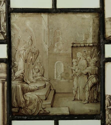 Ruit met Christus voor Pilatus by anonymous