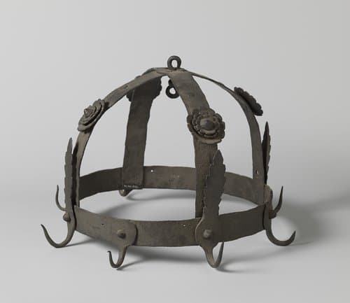 Vleeskroon met acht haken by Unknown Artist