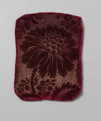 Stoelbekleding in relieffluweel by anonymous