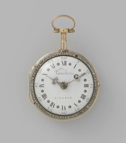 Horloge met galante dame by Firma Vaucher