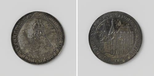 Karel de Grote sticht de Mariakerk te Aken by anonymous