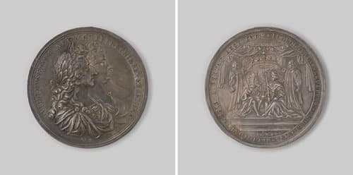 Kroning van Willem III en Maria II Stuart by George Bower