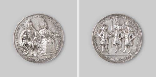 Viering van de kroning van Willem III en Maria te Amsterdam by anonymous