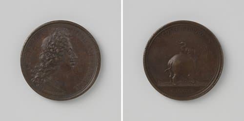 Het bombardement van Ratzeburg door Christiaan V, koning van Denemarken by Jan Smeltzing (I)