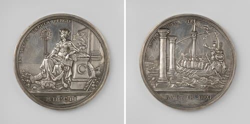 Eerste eeuwfeest van de oprichting van de Verenigde Oostindische Compagnie by Reynier Arondeaux