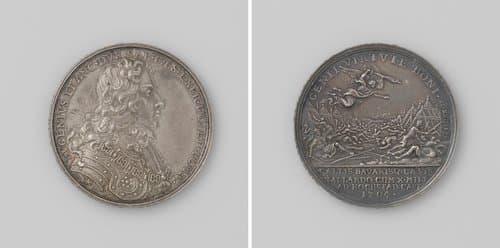 Slag bij Blenheim, ter ere van Eugenius, hertog van Savoye by Georg Hautsch