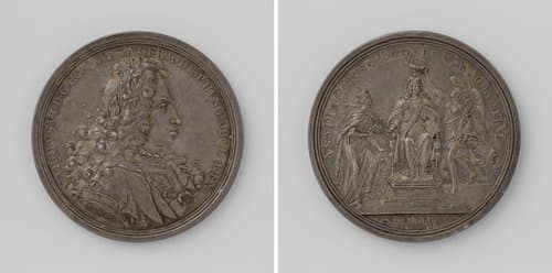 Karel VI tot Duits keizer gekroond en het behoud van Cardona by Georg Wilhelm Vestner