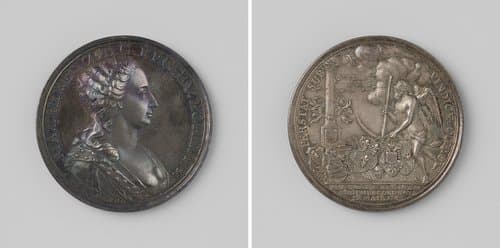 Kroning van Maria Theresia tot koningin van Bohemen te Praag by Nicolaas van Swinderen