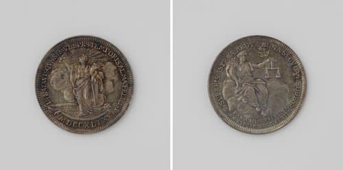 Aanvang van het jaar 1749 en vrede te Aken by Martinus Holtzhey