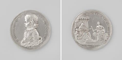 Anna van Hannover, weduwe van Willem IV, regentes over de Nederlanden tijdens de minderjarigheid van Willem V by Johan George Holtzhey