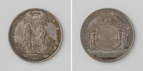 Vijfentwintigjarige huwelijk van Gerrit Blauw en Maria Agneta van Heyst by Johann Conrad Marmé