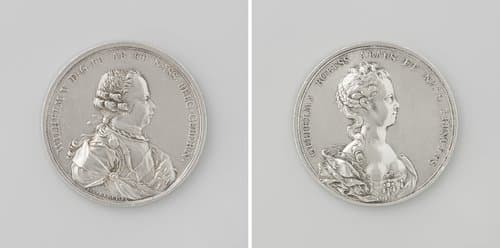 Huwelijk van Willem V met Wilhelmina Frederica Sophia van Pruisen te Berlijn by Theodorus Victor van Berckel