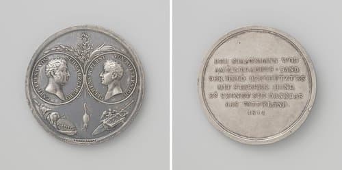Eerste vrede van Parijs tussen Frankrijk en de geallieerden, ter ere van Carl Philipp von Schwarzenberg en Clemens, prins Metternich by Franz Stuckhart