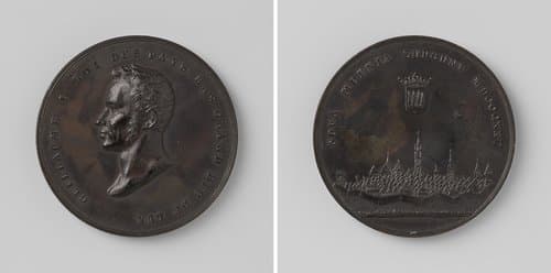 Aanleg van nieuwe vestingswerken te Bergen in Henegouwen, ter ere van Willem I Frederik, koning der Nederlanden by anonymous