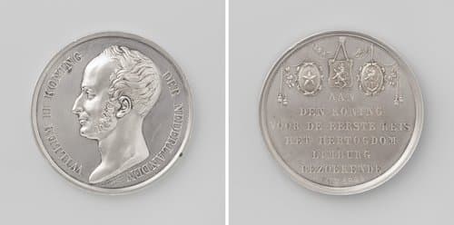 Eerste bezoek van Willem II by Jacob Wiener