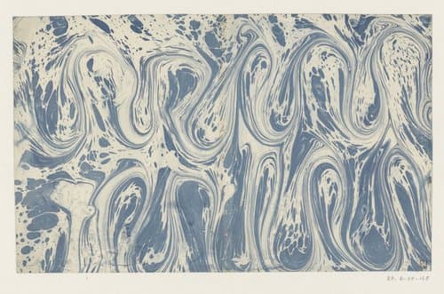 Golfmarmer in blauw by anonymous