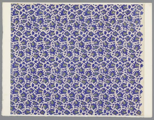 Blad met strooipatroon van hoekige motieven by anonymous