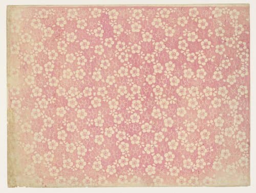 Strooipatroon van uitgespaarde bloemen by anonymous