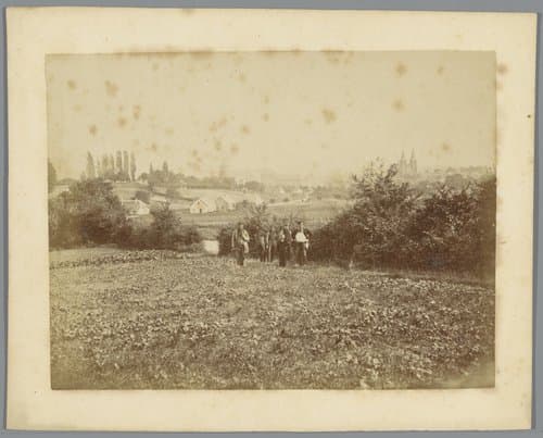 Boeren op een veld by anonymous