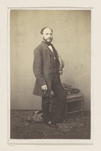 Portret van de schilder Lodewijk Jan de Taeye, ten voeten uit by Joseph Dupont