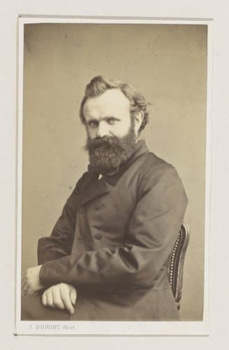 Portret van de schilder Johann Bernhard Wittkamp, halffiguur by Joseph Dupont