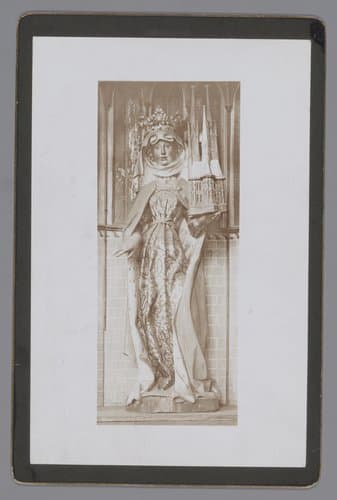 Sculptuur van de heilige Elisabeth in de Elisabethkirche te Marburg by anonymous