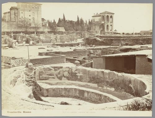 Vijver bij de Palazzo de Cesari te Rome by Ludovico Tuminello