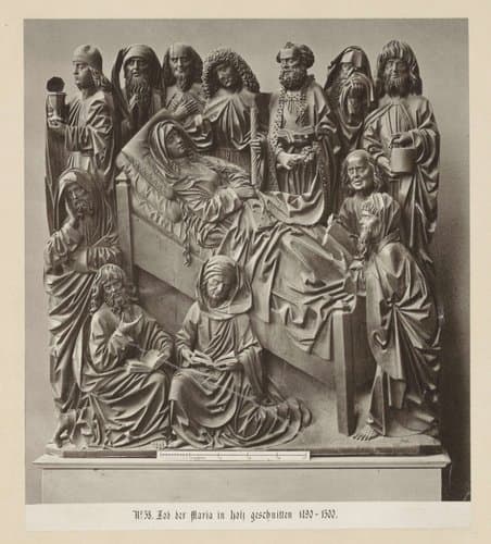 Reliëf van de dood van Maria by anonymous