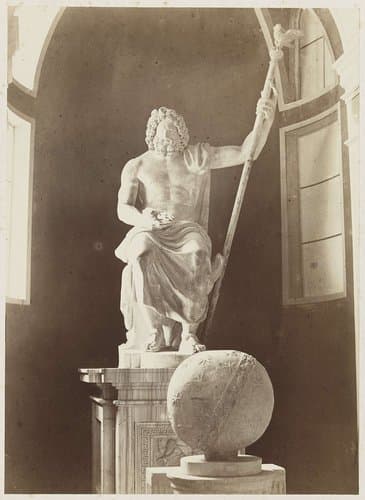 Sculptuur van Jupiter in de Vaticaanse Musea te Vaticaanstad, Italië by anonymous