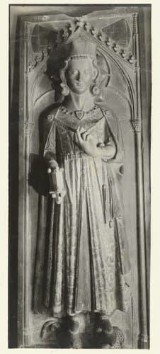 Sculptuur van een heilige by anonymous
