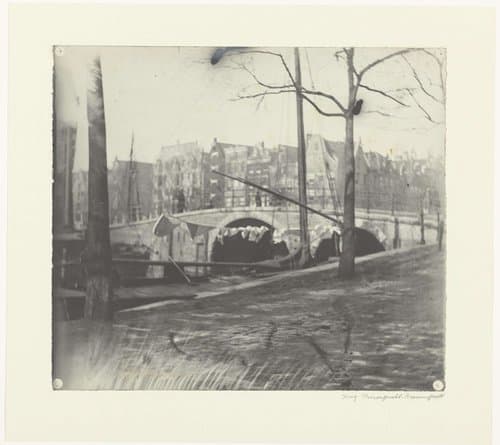View of the Bridge between Prinsengracht and Brouwersgracht, Amsterdam by George Hendrik Breitner