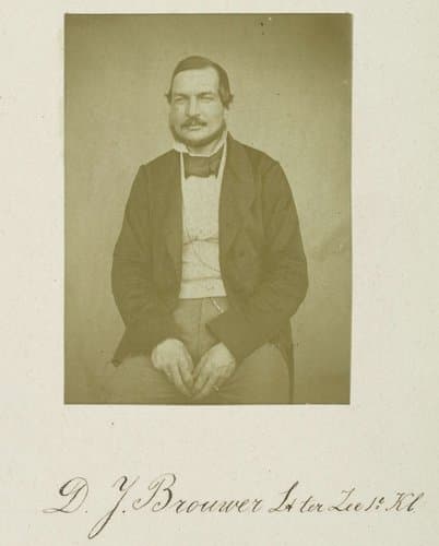 Portret van Dirk Jacobus Brouwer by Pieter Jan Kaiser