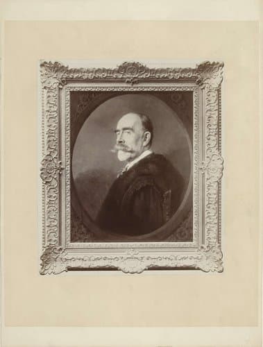 Fotoreproductie van een geschilderd portret van Constantin de Wemer by Michel Berthaud