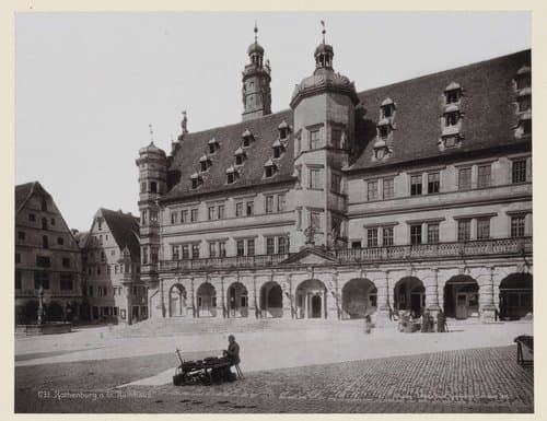 Raadhuis van Rothenburg ob der Tauber by Zedler und Vogel
