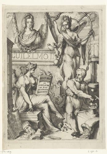 Titelprent voor 'Histoire de Guilaume III. roy d'Angleterre (...). Par medailles by Romeyn de Hooghe