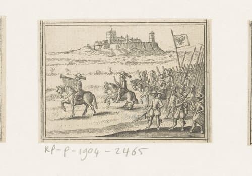 Keizerlijke cavalerie marcherend