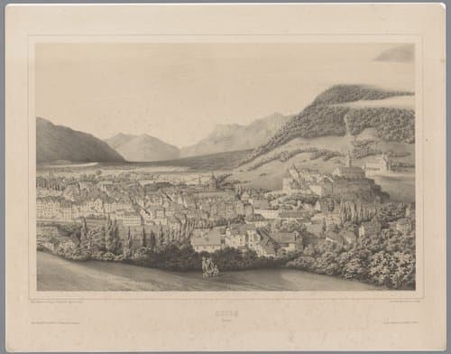 Coire (Suisse) by Théodore Achille Louis Dumoncel
