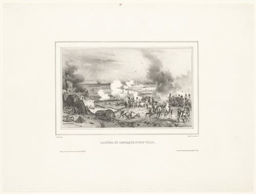 Belegering van een stad by Victor Adam